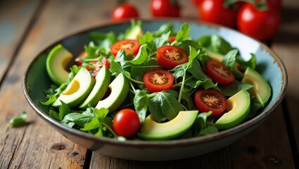 Wholesome Garden Salad: A Balanced and Fresh Meal