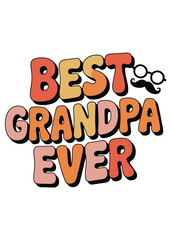 Obraz premium Happy Grandparents Day Typography T-Shirt Design Quote