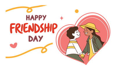 Celebrating the Joy of Friendship Day with Smiles, Togetherness, and a Heart Full of Love.