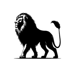 Majestic Lion No 11 – Powerful Roaring King of the Jungle Vector Art