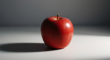 Red Apple Still Life with Dramatic Lighting
