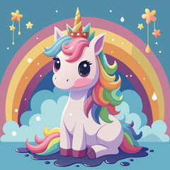 little princess with a horse