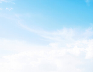 Obraz premium Sky Blue Airy Background – Refreshing Pastel Design