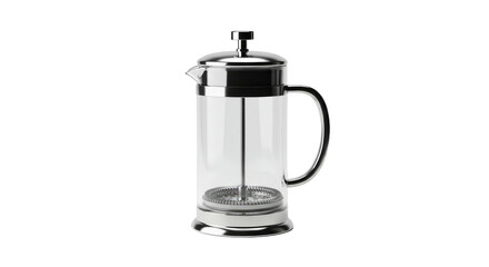 French Press Coffee Maker Isolated.