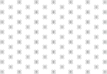 Stylish oriental seamless ornament design with vector-based floral shapes, scattered diamond geometry, and a minimalist linear composition