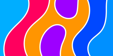 Abstract design with vibrant colors and flowing curves