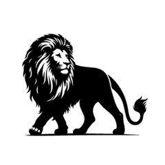 Lion No 17 – Intense and Fearless Lion Vector in Bold Artistic Style