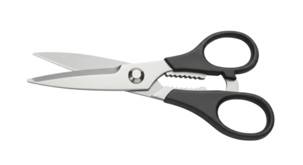 Kitchen Scissors with Black Handles.