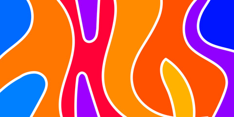 Abstract Colorful Layered Shapes (1)