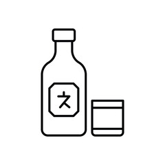 Soju  vector icon