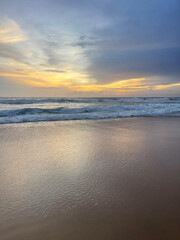 Sunset on the beach in Thailand.
