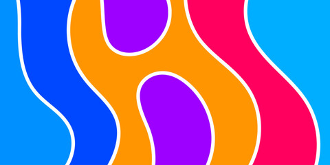 Abstract design with wavy, layered colors