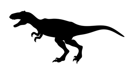 Obraz premium Dinosaur Silhouette T-Rex Clipart – Prehistoric Predator Vector Art