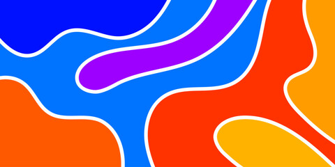 Abstract colorful layered shapes (2)