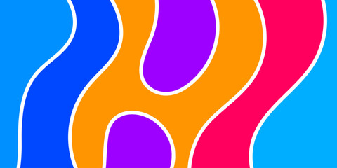 Abstract colorful wavy shapes (11)