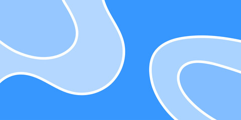 Abstract background with layered, light blue curves against a vibrant blue backdrop