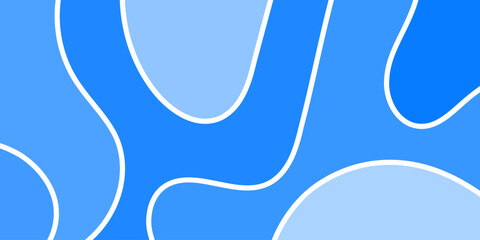 Abstract blue layered shapes