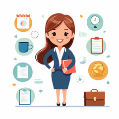 business woman in office