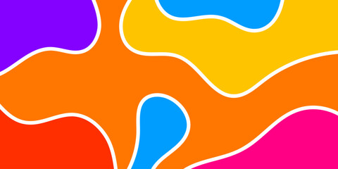 Abstract Colorful Wavy Shapes (6)