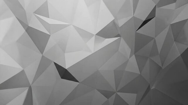 Abstract polygonal shapes shifting and transforming