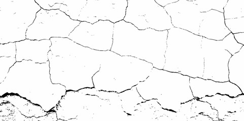 white textured wall with cracks and brick foundation, creating a distressed and some dark spots, textured appearance. it looks aged