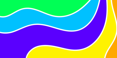 Abstract Rainbow Wave Background