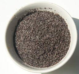 poppy seeds in a bowl