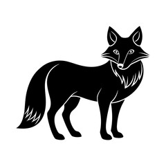 Fototapeta premium Fox clipart on white background vector illustration