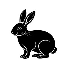 Fototapeta premium Rabbit clipart on white background vector illustration