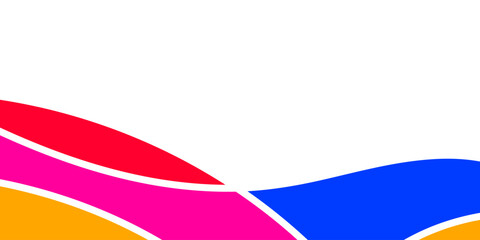 Abstract background with overlapping curved shapes in vibrant colors
