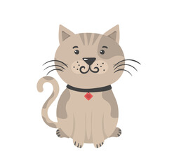 png beautiful illustration of a tabby cat with paw whisker and claw isolated on transparent background vector graphic pet animal kitten playful tail domestic cartoon fun orange art design

