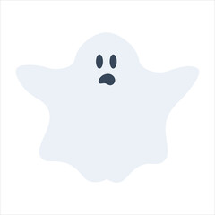 Halloween ghost.Vector holiday character.