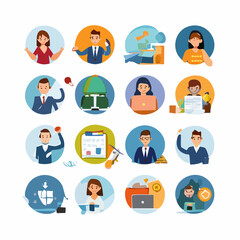 business people icons