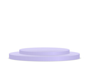 png realistic isolated stage pedestal with stairs circular platform vector showroom white background geometric display event exhibition awards competition object transparent scene table

