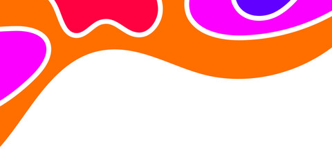 Abstract colorful overlapping shapes