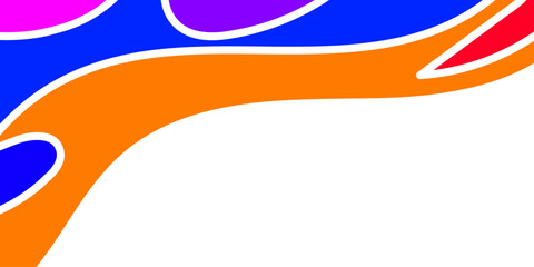 Abstract Colorful Swirling Shapes