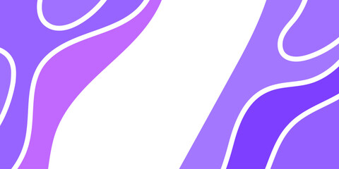 Obraz premium Abstract graphic design featuring layered, curved shapes in shades of purple