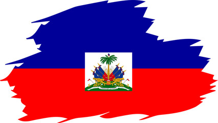 Haiti Map and Flag Illustration – Vector Design