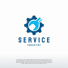 Fototapeta premium Service logo designs concept vector, Mechanic logo designs vector