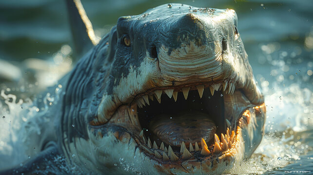 Monstrosity of the Deep. Megalodon shark