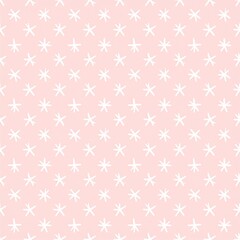 Pink and White Star Pattern Background