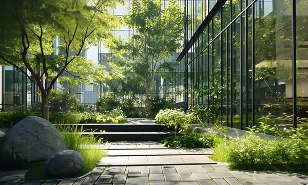 Tranquil Urban Courtyard Garden