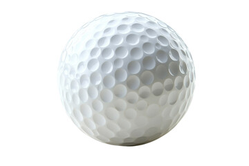 Golf ball vector icon on transparent background Golf sport equipment Golfing course white golf ball golfing equipment