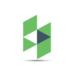 h letter logo design icon