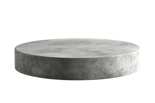 Minimalist Concrete Display Platform Stylish Product Showcase Podium for Modern Presentation on transparent background
