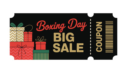 Th a coupon for a "Boxing Day BIG SALE."