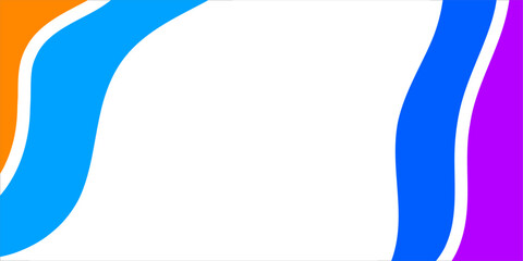 Abstract background with curved, colorful stripes