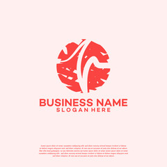 Flat Designs Abstract Pulse Logo designs vector