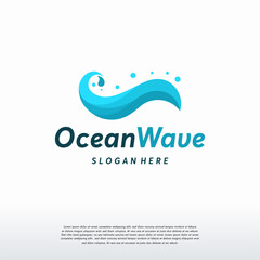 Fresh Ocean Wave logo designs template, Ocean Logo designs