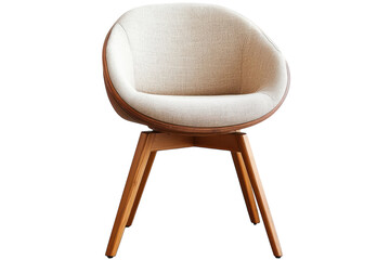 Modern armchair design isolated studio shot stylish furniture concept contemporary interior on transparent background